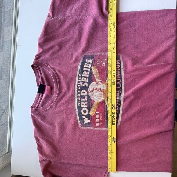 Step Ahead NCAA World Series Fresno State Beat Georgia Bulldogs Tee Burgundy XL - Picture 6 of 8
